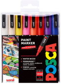 POSCA PC-3M Fine Bullet Tip Marker Pens - Assorted Colours (Pack of 16)