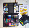 POSCA Graffiti Tag Paint Marker Set - Assorted Colours  - Tin of 20 (Limited Edition) - Picture 2