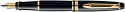 Waterman Expert Fountain & Ballpoint Pen Set - Black Gold Trim in Luxury Gift Box - Picture 2