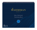 Waterman Large Ink Cartridge - Serenity Blue (Pack of 8)