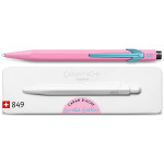 Caran d'Ache 849 Claim Your Style Ballpoint Pen - Hibiscus Pink (Gift Boxed) - Picture 1