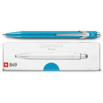 Caran d'Ache 849 Ballpoint Pen - Metal-X Turquoise (Gift Boxed) - Picture 1