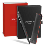 Caran d'Ache Ecridor Ballpoint Pen & Leather Case Set - Racing - Picture 1