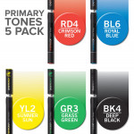 Chameleon Blendable Marker Pens - Primary Tones (Pack of 5) - Picture 1