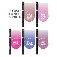 Chameleon Blendable Marker Pens - Floral Tones (Pack of 5) - Picture 1