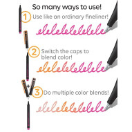 Chameleon Fineliner Pens - Cool Colours (Pack of 6) - Picture 4