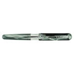Conklin Heritage Sleeve Filler Fountain Pen - Grey Swirl Chrome Trim - Picture 1