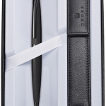 Cross ATX Ballpoint Pen - Brushed Black in Luxury Gift Box with Free Black Pen Pouch - Picture 1