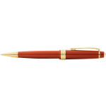 Cross Bailey Light Ballpoint Pen - Amber Resin with Gold Plated Trim - Picture 1