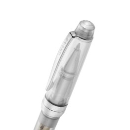 Cross Bailey Light Ballpoint Pen - Translucent Clear Resin with Bright Chrome Trim - Picture 1
