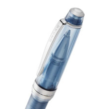 Cross Bailey Light Ballpoint Pen - Translucent Navy-Blue Resin with Bright Chrome Trim - Picture 1