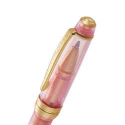 Cross Bailey Light Ballpoint Pen - Translucent Pink Sapphire Resin with Gold Trim - Picture 1