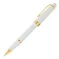 Cross Bailey Light Rollerball Pen - White Resin with Gold Plated Trim - Picture 1
