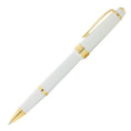 Cross Bailey Light Rollerball Pen - White Resin with Gold Plated Trim - Picture 1