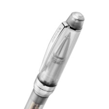 Cross Bailey Light Rollerball Pen - Translucent Clear Resin with Bright Chrome Trim - Picture 1