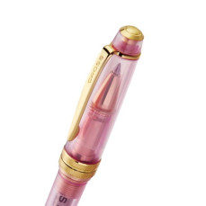 Cross Bailey Light Rollerball Pen - Translucent Pink Sapphire Resin with Gold Trim - Picture 1