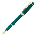Cross Bailey Light Fountain Pen - Green Resin with Gold Plated Trim - Picture 1