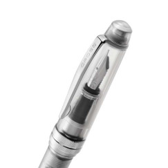 Cross Bailey Light Fountain Pen - Translucent Clear Resin with Bright Chrome Trim (Extra Fine) - Picture 1