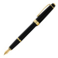 Cross Bailey Light Fountain Pen - Black Resin Gold Plated Trim - Picture 1