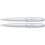 Cross Bailey Ballpoint Pen & Pencil Set - Polished Chrome - Picture 1