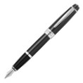Cross Bailey Fountain Pen - Matte Black Chrome Trim in Special gift Box with Free Ink Cartridges - Picture 2