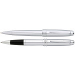 Cross Bailey Rollerball & Ballpoint Pen Set - Polished Chrome - Picture 1
