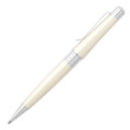 Cross Beverly Ballpoint Pen - Pearlescent White Lacquer Chrome Trim - Picture 1