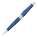 Cross Beverly Ballpoint Pen - Blue Lacquer Chrome Trim - Picture 1