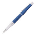 Cross Beverly Fountain Pen - Blue Lacquer Chrome Trim - Picture 1