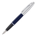 Cross Calais Fountain Pen - Translucent Blue Chrome Trim - Picture 1