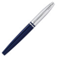 Cross Calais Fountain Pen - Translucent Blue Chrome Trim - Picture 2