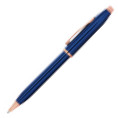 Cross Century II Ballpoint Pen - Translucent Blue Rose Gold Trim - Picture 1