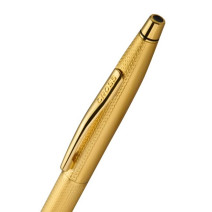 Cross Classic Century Ballpoint Pen - 23KT Gold-plated Engraved Diamond Pattern with 23KT Gold-plated Trim - Picture 1
