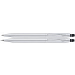 Cross Click Ballpoint Pen and Pencil Set - Chrome - Picture 1
