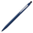 Cross Click Ballpoint Pen - Midnight Blue Chrome Trim with Free Blue Journal - Picture 2