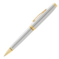 Cross Coventry Ballpoint Pen - Polished Chrome Gold Trim - Picture 1