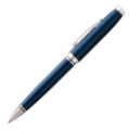 Cross Coventry Ballpoint Pen - Blue Lacquer Chrome Trim - Picture 1