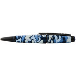Cross Edge Rollerball Pen - Blue Camo Print PVD Trim - Picture 3