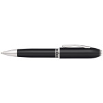 Cross Peerless 125 Ballpoint Pen - Obsidian Black Lacquer Palladium Trim - Picture 1