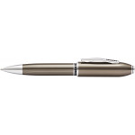 Cross Peerless 125 Ballpoint Pen - Titanium Grey Platinum Trim - Picture 1