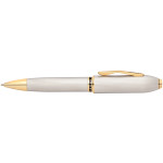 Cross Peerless 125 Ballpoint Pen - Medalist Platinum Plated & Gold Trim - Picture 1