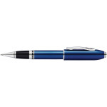 Cross Peerless 125 Rollerball Pen - Quartz Blue Platinum Trim - Picture 1