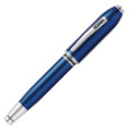 Cross Peerless Rollerball Pen - Quartz Blue Engraved Lacquer with Platinum-plated Trim - Picture 2