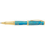 Cross Sauvage Rollerball Pen - Tibetan Teal Gold Trim (Special Edition) - Picture 1