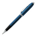 Cross Townsend Rollerball Pen - Quartz Blue Chrome Trim - Picture 1