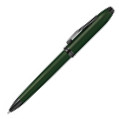 Cross Townsend Ballpoint Pen - Micro Knurled Green PVD - Picture 1
