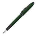 Cross Townsend Fountain Pen - Micro Knurled Green PVD - Picture 1