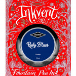 Diamine Inkvent Christmas Ink Bottle 50ml - Ruby Blues - Picture 2