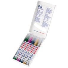 Edding 5100 Acrylic Paint Markers - Bullet Tip - Medium - Festival Colours (Pack of 5) - Picture 2