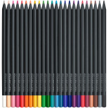 Faber-Castell Black Edition Colouring Pencils - Assorted Colours (Pack of 24) - Picture 1